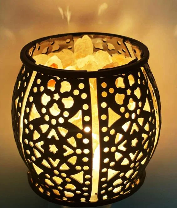 Iron Night Light Salt Lamp Small