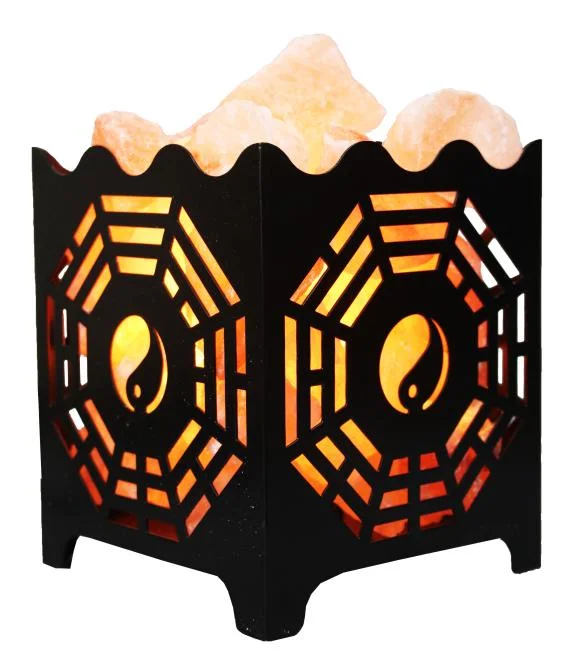Iron Baskket Night Lamp with Salt 