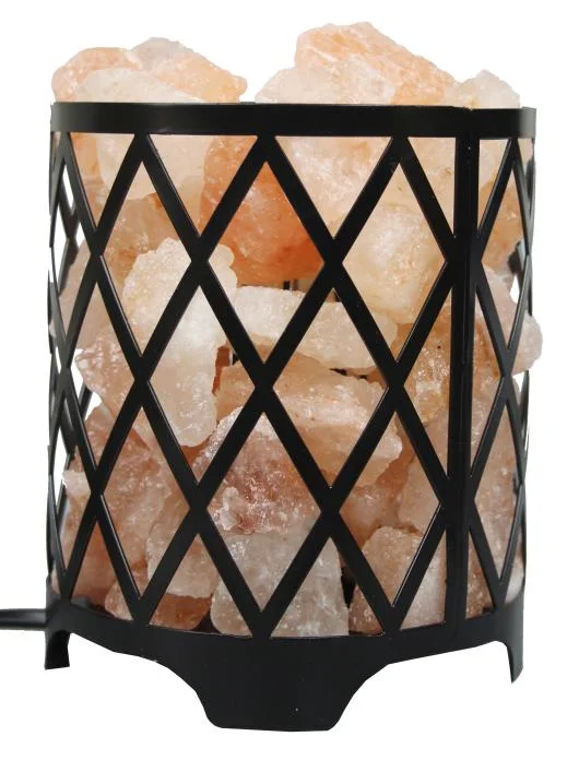 Iron Basket Night Salt Lamp 