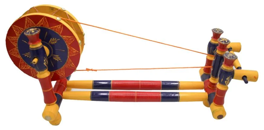 Wooden Charkha or Spinning Wheel Large