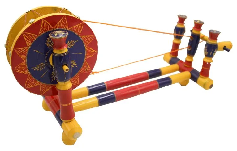 Wooden Charkha or Spinning Wheel Large