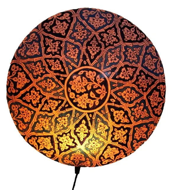 Camel Skin Wall Lamp (Plate) 15x15 inch