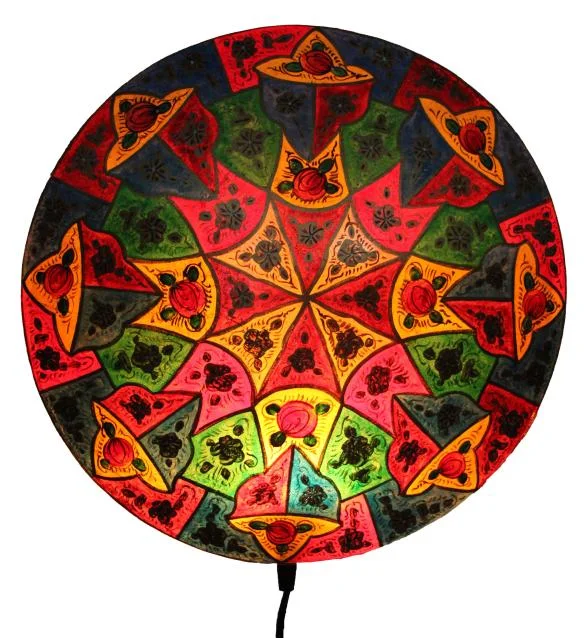 Camel Skin Wall Lamp (Plate) 15x15 inch