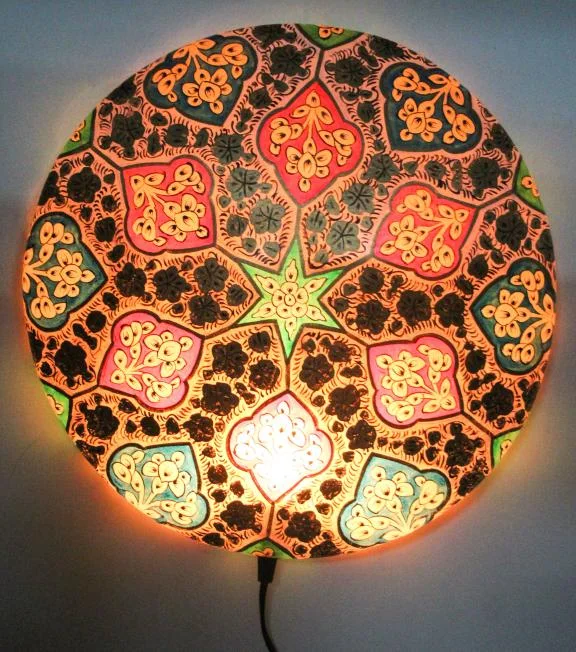 Camel Skin Wall Lamp (Plate) 15x15 inch
