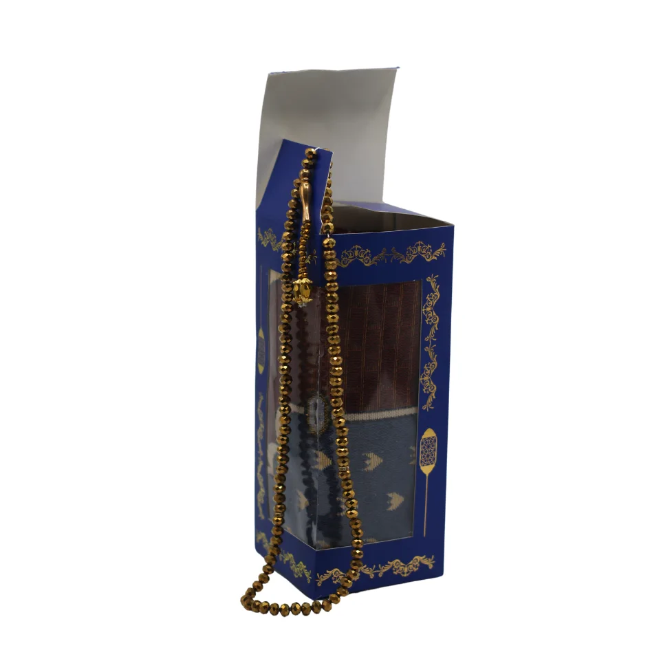 Gift pack for Muslim Prayer Rug and Tasbih