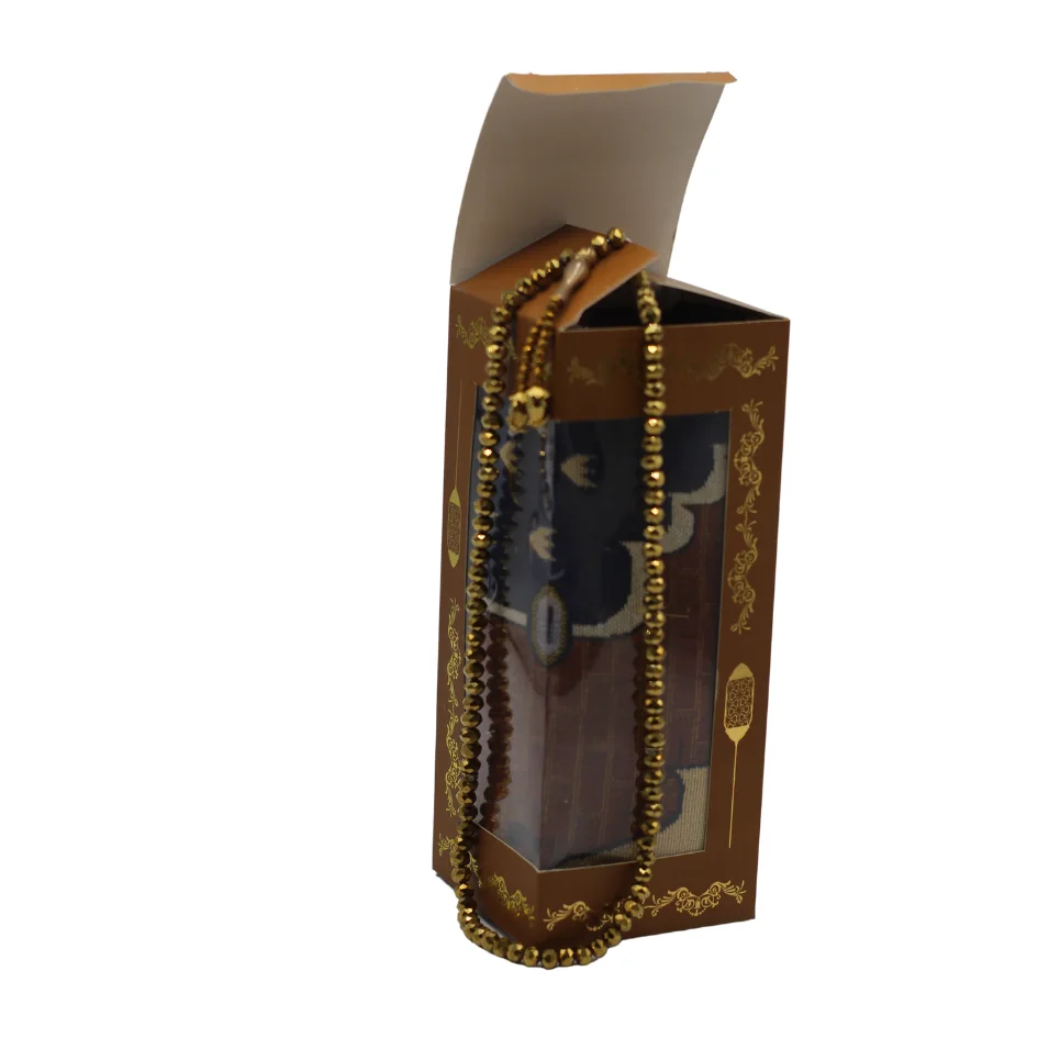 Gift pack for Muslim Prayer Rug and Tasbih