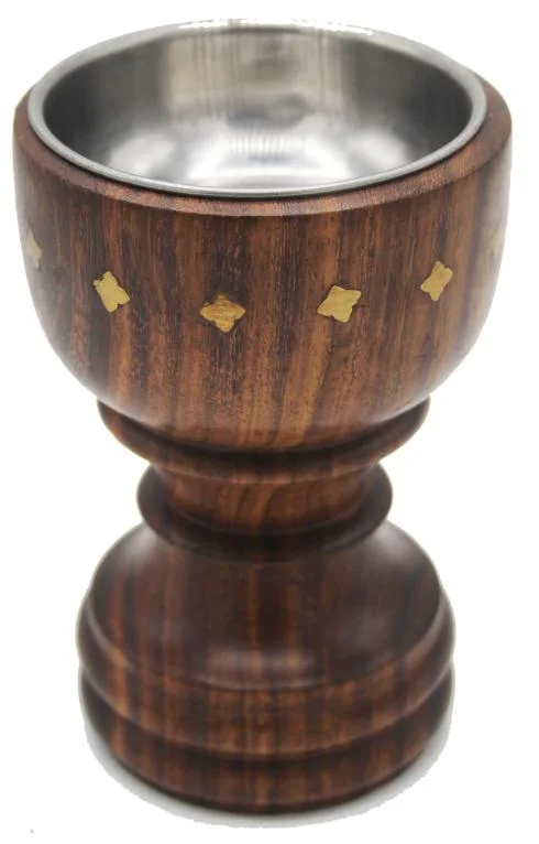 Wooden Bukhoor Burner Glass Shape 8x8x12