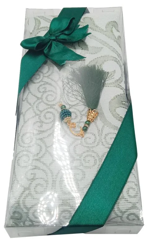 Turkish Prayer mat Beads tasbih Gift Pack 7x11 Inch