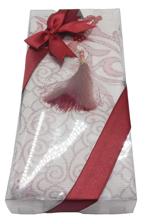 Turkish Prayer mat Beads tasbih Gift Pack 7x11 Inch