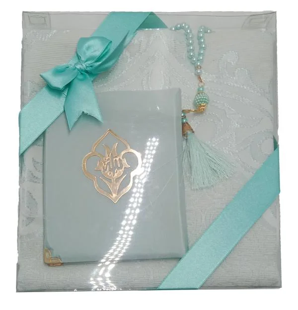 Turkish Prayer Mat Tasbih and Sura 9x11 inch