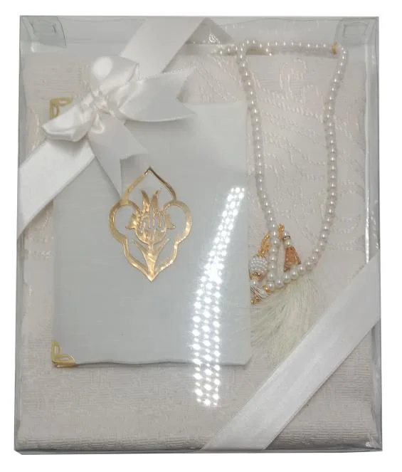 Turkish Prayer Mat Tasbih and Sura 9x11 inch