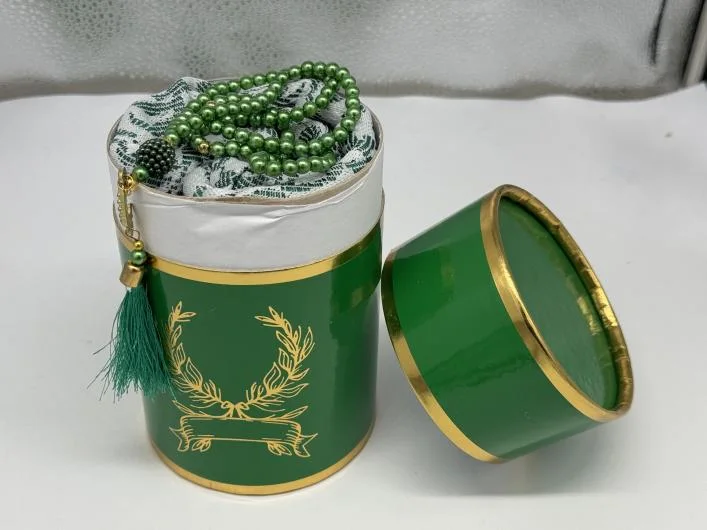 Turkish Round kaba or square Cylinder Tasbih and Prayer mat