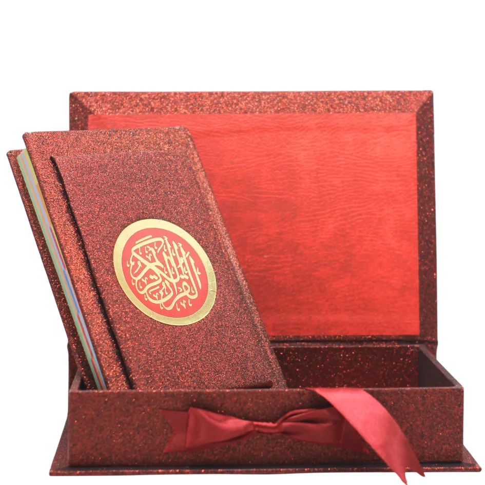 Holy Quran Tajweed VELVET WITH BOX RED