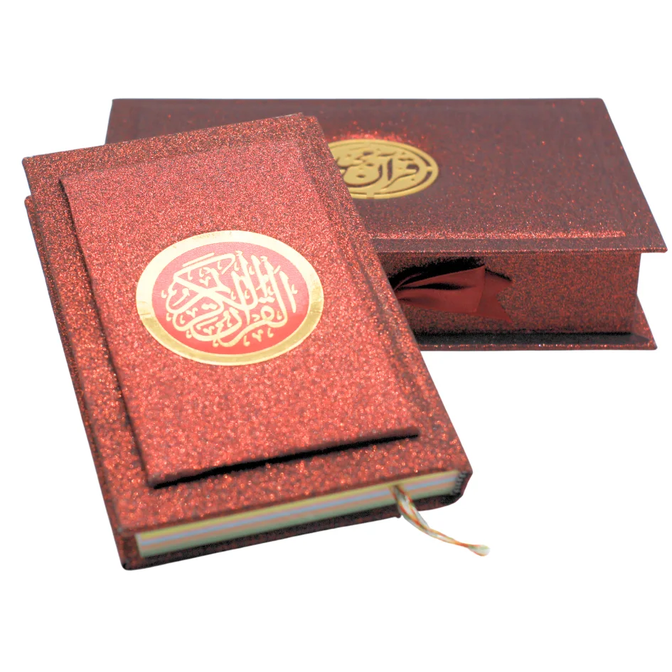 Holy Quran Tajweed VELVET WITH BOX RED