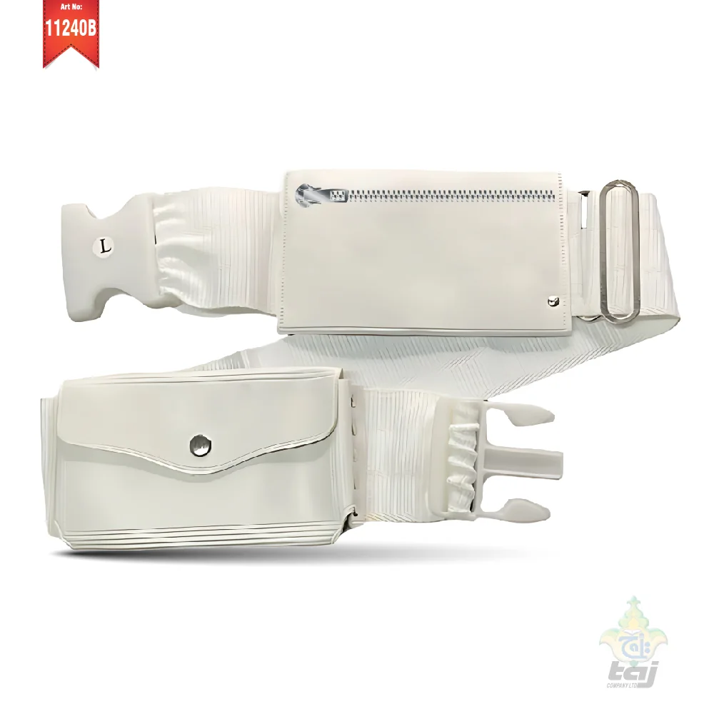 Hajj Belt white   Black (regular)