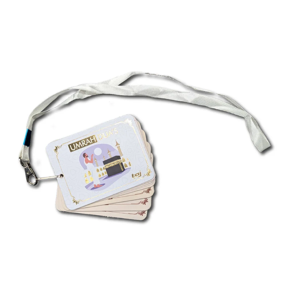 UMRAH DUAS CARD WITH STRING